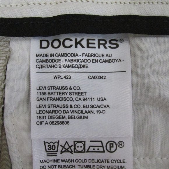 DOCKERS MEN'S SIZE 29 X 29 PANTS EASY KHAKI TAN SLIM FIT ALL MOTION COMFORT NWT - Picture 9 of 10
